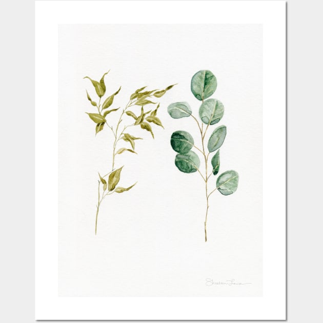 Two Eucalyptus Pieces Wall Art by ShealeenLouise